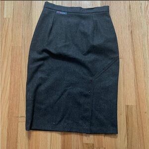 Elegant Black wool Skirt